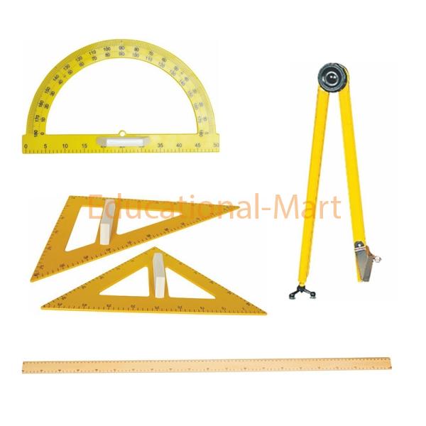 A Set of Drawing Tools for a Blackboard (5-piecses)