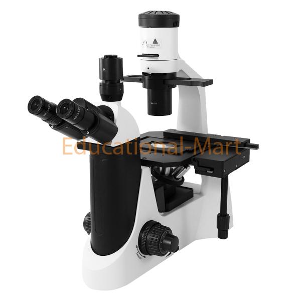 Educational Trinocular Inverted Microscope with Plan Achromat Objectives